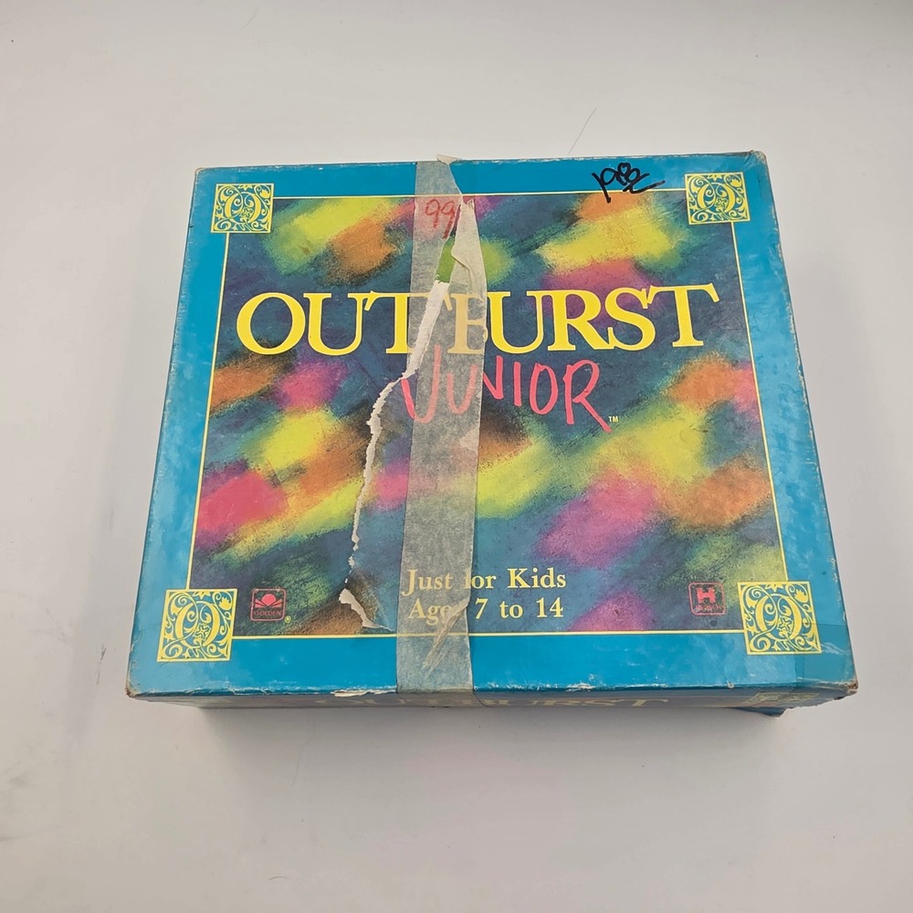 Outburst Junior Board Game Golden Hersch and Company Kids Ages 7-14 Vintage 1989